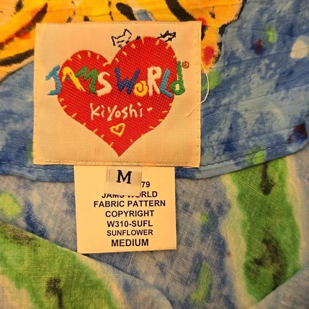 - Jams World Strappy Sunflower Scarf Hem Sundress Size M - Picture 7 of 8